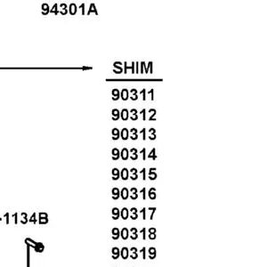 90313-PWB1-900 SHIM DRIVEN BEVEL GEAR C (0.675~0.725) — diagram cutout