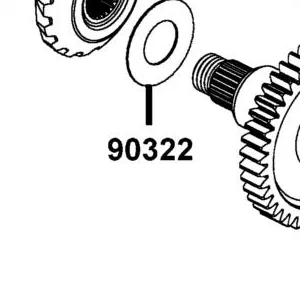 90322-PWB1-900 SHIM DRIVEN BEVEL GEAR L (1.125~1.175) — diagram cutout