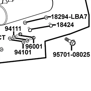 95701-08025-06 BOLT FLANGE 8*25 — diagram cutout