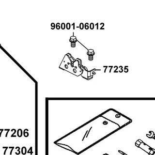 96001-06012-06 BOLT FLANGE SH 6*12 — diagram cutout
