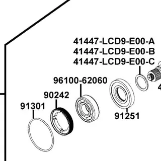 96100-62060-00 BRG RADIAL BALL 6206 — diagram cutout