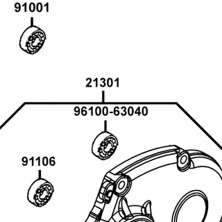 96100-63040-00 BRG BALL RADIAL 6304 — diagram cutout