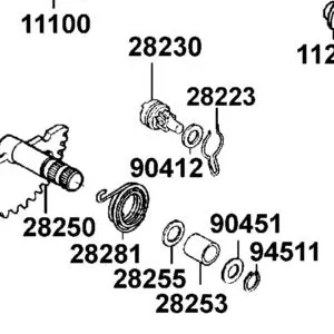 90412-3K29-001 WASHER THRUST 10M/M — diagram cutout