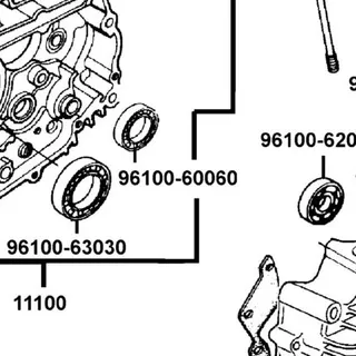 96100-60060-00 BEARING BALL RADIAL 6006 — diagram cutout