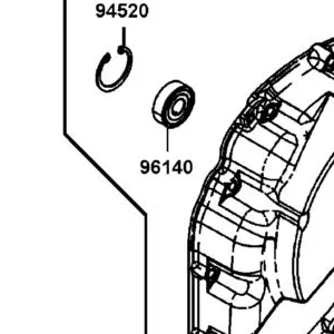 96140-62010 BEARING BALL RADIAL 6201 LU — diagram cutout