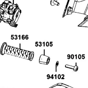 53105-LGC6-E00 END HANDLE — diagram cutout