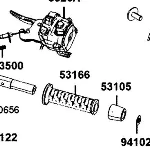 53166-LGC6-E01 GRIP L HANDLE HEATED — diagram cutout