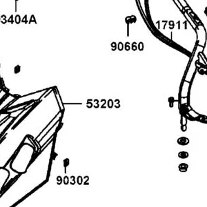 53203-LGC6-E00-N1R COVER FR MERTER (Black) — diagram cutout