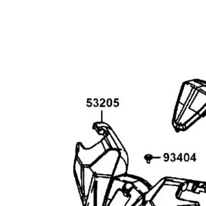53205-LGC6-E00-N1R COVER HANDLE UP (Black) — diagram cutout