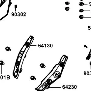 64130-LGC6-E00-N1R HOLDER ASSY R WIND SCREEN (Black) — diagram cutout