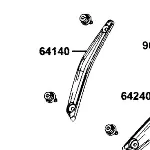 64140-LGC6-E00-N1R COVER???R WIND SCREEN (Black) — diagram cutout