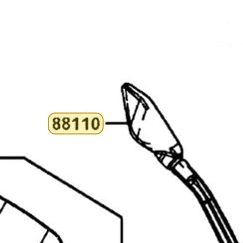88110-LGC6-M30 Mirror Assembly Right Back — diagram cutout