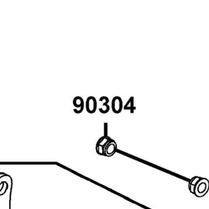 90304-LEA1-900 NUT U FLANGE 10MM — diagram cutout