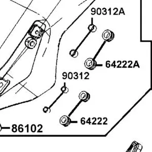 90312-GLF0-001 COLLAR BODY COVER — diagram cutout