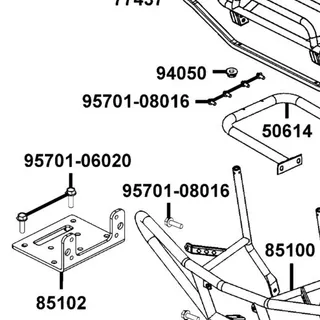 95701-06020-06 BOLT FLANGE 6*20 — diagram cutout