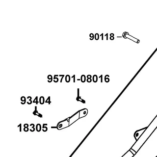 95701-08016-06 BOLT FLANGE 8*16 — diagram cutout