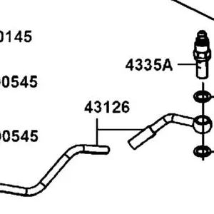 43126-LGC6-E00 HOSE COMP A RR BRAKE — diagram cutout