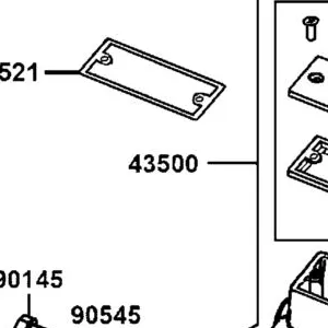 43500-LGC6-E00 M/C ASSY RR — diagram cutout