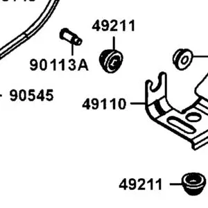 49110-LGC6-E00 STAY ABS — diagram cutout