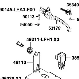 49211-LFH1-E00 RUBBER BUSH| — diagram cutout