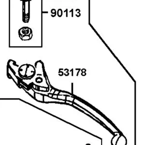 53178-LGC6-E00 LEVER L STRG HNDL — diagram cutout