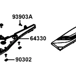 64330-LGC6-E00-N1R PANEL A L FLOOR (Black) — diagram cutout