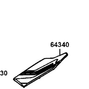 64340-LGC6-E00-N1R MAT L FLOOR (Black) — diagram cutout