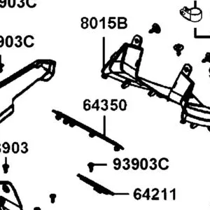 64350-LGC6-E00-N1R MAT R LEG SHIELD (Black) — diagram cutout