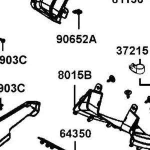 8015B-LGC6-E00-N1R COVER ASSY. CENTER (Black) — diagram cutout