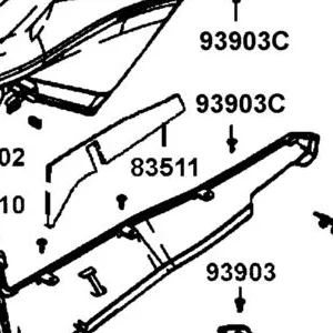 83511-LGC6-E00 SPONGE R SIDE COVER — diagram cutout