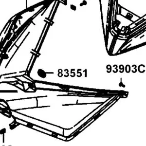 83551-LGC6-E00 GROMMER COVER — diagram cutout