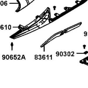 83611-LGC6-E00 SPONGE L SIDE COVER — diagram cutout