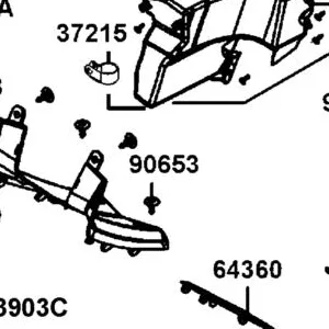 90653-LGC6-E00 CLIP MUDGUARD — diagram cutout