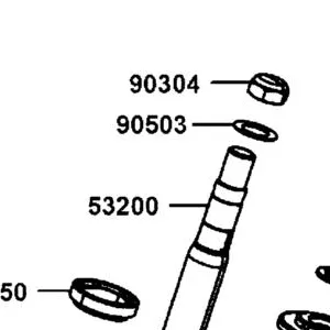 90304-KKE5-E00 NUT. STRG. STEM — diagram cutout