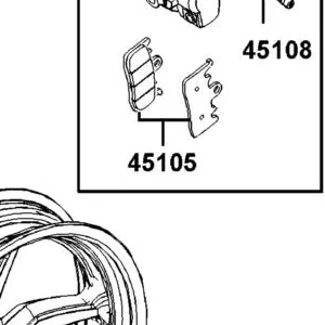 45105-LGC6-305 PAD SET — diagram cutout