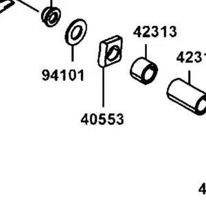 40553-LGC6-E00 ADJUSTER R/H BELT — diagram cutout