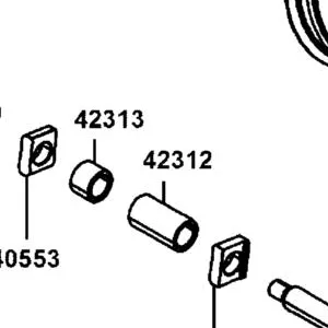 42312-AKB8-EA5 COLLAR, RR WHEEL SIDE A — diagram cutout