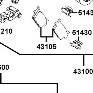 43105-LGC6-305 PAD SET — diagram cutout