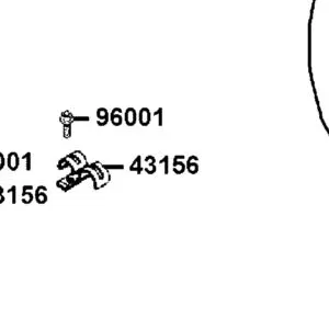 43156-LGC6-E00 CLAMPER RR BRK HOSE — diagram cutout