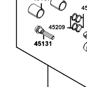 45131-LDH1-E00 PIN BOLT — diagram cutout