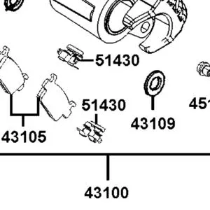 51430-ACD5-E00 SPRING PAD — diagram cutout