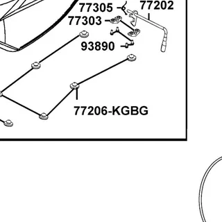 77206-KGBG-900 RUBBER SEAT CUSH — diagram cutout