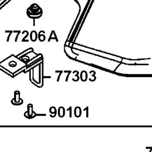77303-LHJ8-900 HOOK SEAT LOCK — diagram cutout