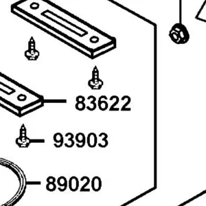 83622-KED9-900 STAY BAND — diagram cutout