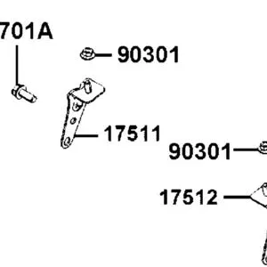 17511-LGC6-E00 STAY R FUEL TANK — diagram cutout