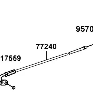 77240-LGC6-E00 CABLE ASSY. SEAT LOCK — diagram cutout