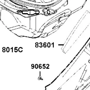 83601-LGC6-E00 SPONGE L BODY COVER — diagram cutout