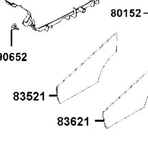 83621-LGC6-E00 SPONGE BOARD A L SIDE — diagram cutout