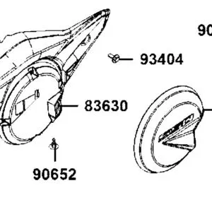 83630-LGC6-E00-ZBP BOARD B L SIDE — diagram cutout