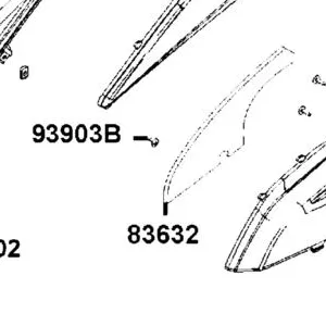 83632-LGC6-E00 SPONGE A BOARD B L SIDE — diagram cutout
